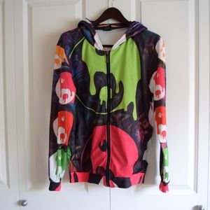 NWOT Dolls Kill Let's Rage Yin Yang Melt Hoodie